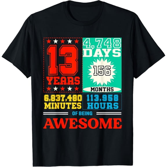 Official Teenager 13th Birthday Shirt 13 Year Old Boys Girls T-Shirt mens t shirt,black,women,funny,misfits,men,journey