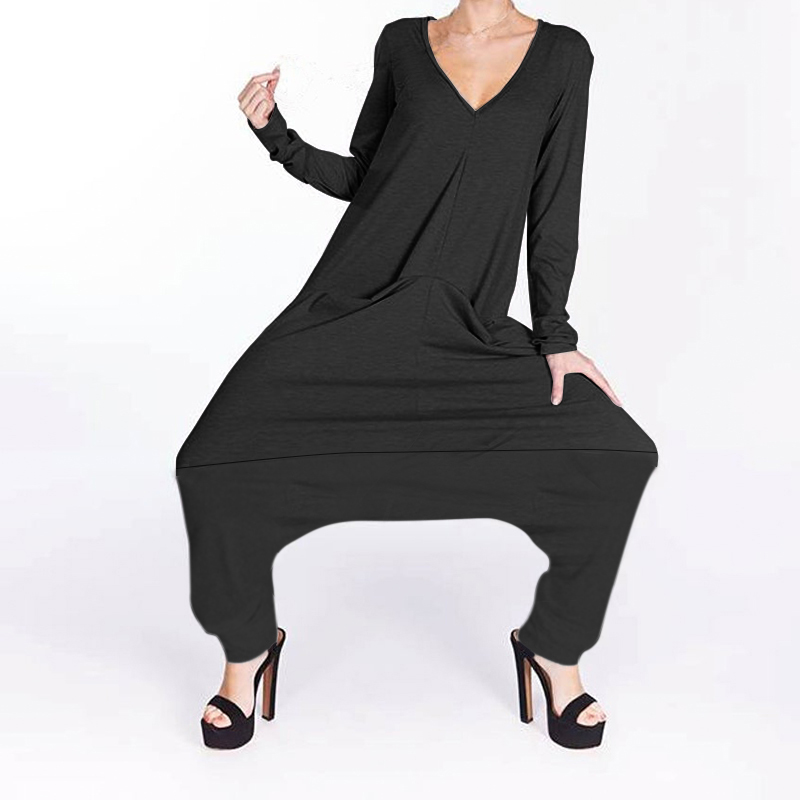 black harem jumpsuit uk