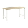 thumbnail image 1 of Pemberly Row Engineered Wood 60W x 30D Computer Desk w/ Metal Legs - Natural Elm, 1 of 9