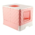 thumbnail image 3 of Cat Drawer Litter Box Plush Cat Kennel Dog Kennel Detachable Washable Large Space Semi Closed Cat Toilet Litter Box, 3 of 8