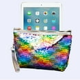 thumbnail image 3 of Sequins Fish Scale Cosmetic Bag Zipper Travel Makeup Storage Tool Organizer Case, 3 of 3