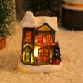 thumbnail image 6 of LAMIRO Christmas Village Led Lighted Christmas Village Houses with Figurines Christmas Village Collection Indoor Room Decor, 6 of 7