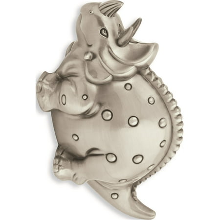 - Pewter-Tone Finish Triceratops Bank Designer Jewelry by Sweet Pea