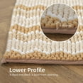 thumbnail image 3 of KASENTEX  Soft Chenille Bath Rug Mat Absorbent Non Slip Machine Wash Durable 24" X 36" - Camel, 3 of 6