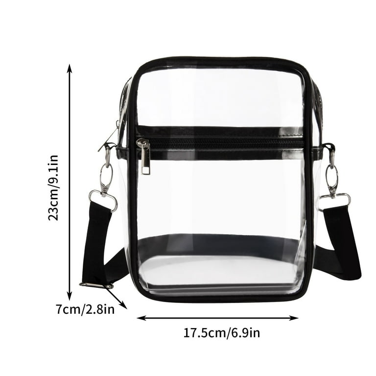 Clear Stadium Approved Purse Bags for Women Crossbody Small Purse PVC  Handbag