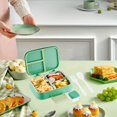 thumbnail image 3 of 1PC Three Compartment Bento Box+1PC Sauce Box Student Fruit Salad Box Children's Divided Sandwich Box Adult Sealed Meal Box Lunch Box Leak Proof 3 Compartment Lunch Container With Cup Dishwasher, 3 of 3