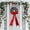 B2, variante sur Grand Pendentif Nœud Rouge pour Sapin de Noël Ornement Décoration des Fêtes 2025 Couleur Rouge Festive Vibrante Polyvalent pour Couronnes Guirlande Emballage Cadeau Boucle d'Accrochage Facile 1 Pce