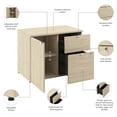 thumbnail image 6 of Stratus 30W Storage Cabinet with Drawers in Natural Elm - Engineered Wood, 6 of 7
