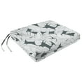 thumbnail image 4 of Jordan Manufacturing 17" x 19" Carano Stone Grey Leaves Rectangular Outdoor Seat Cushions with Ties (2 Pack), 4 of 11