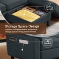 thumbnail image 2 of Pingliang Home Living Room Furniture Set, Convertible Sofa with Storage Ottoman and 2 Pieces Accent Chair,3 Seat L Shaped Couch and Armchair Set for Living Room,Office,Apartment, 2 of 8