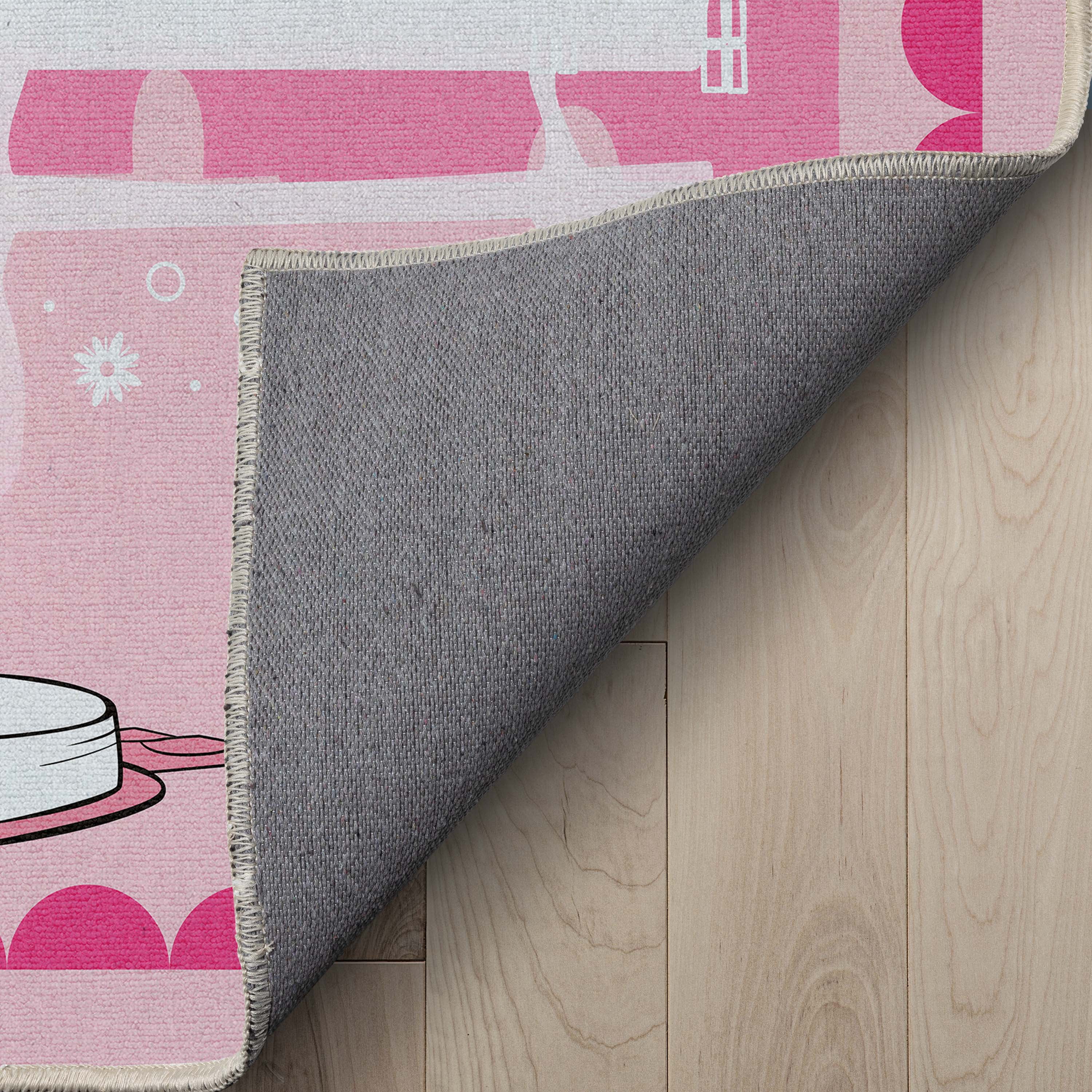 Well Woven Miraculous Ladybug Day Dreamer Pink 6' x 9' Area Rug