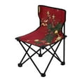 thumbnail image 2 of 600D Oxford Camping Chair Portable Foldable Chair Supports 220 lbs for Picnic, Fishing, Backpacking Christmas Gold Accents, 2 of 8