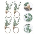 thumbnail image 3 of Miangastore Unique Napkin Rings Hemp Rope Light Blue 4Pack, 3 of 9