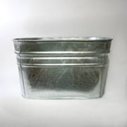 Behrens Funcational Decorative Hot Dipped Galvanized Square Wash Tub 15.5 Gallon