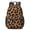 Black and Orange Leopard Print Pattern, variant on Black and Orange Leopard Print 17" Waterproof Oxford School Backpacks for Teens, S-Shape Padded Straps, for School, Travel, Hiking, Camping