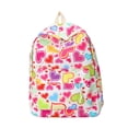 thumbnail image 1 of Mochila de viaje informal con estampado de corazones coloridos, mochila escolar para niñas, 1 of 7
