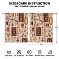 thumbnail image 2 of Coffee (135)_38 Curtains-blackout Curtains Bedroom Decor Living Room Darkening Grommet Window Drapes 2 Panels Set 52"x 63", 2 of 2