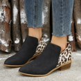 thumbnail image 2 of NECHOLOGY Botas Mujer Adulto Femenino Zapatos Botines mujer Nuevas botas Tacón grueso Punta estrecha Cremallera lateral Zapatos de mujer Botines Otoño e invierno (Black, 8.5), 2 of 7