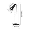 thumbnail image 2 of Lámpara de escritorio LED inalámbrica Decoración interior del hogar regulable (medio juego de actualización negra), 2 of 7