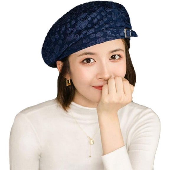 LinYooLi Women British Style Beret Warm Newsboy Cap Artist Beret Beanie Hat