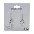 thumbnail image 2 of Brilliance Fine Jewelry Sterling Silver Filigree Teardrop Earrings, 2 of 3