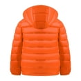 thumbnail image 2 of HILEELANG Big Boy（3-10Y) Winter Hooded Puffer Jackets Coats Light Weight Outerwear Orange 8-10 Years, 2 of 8