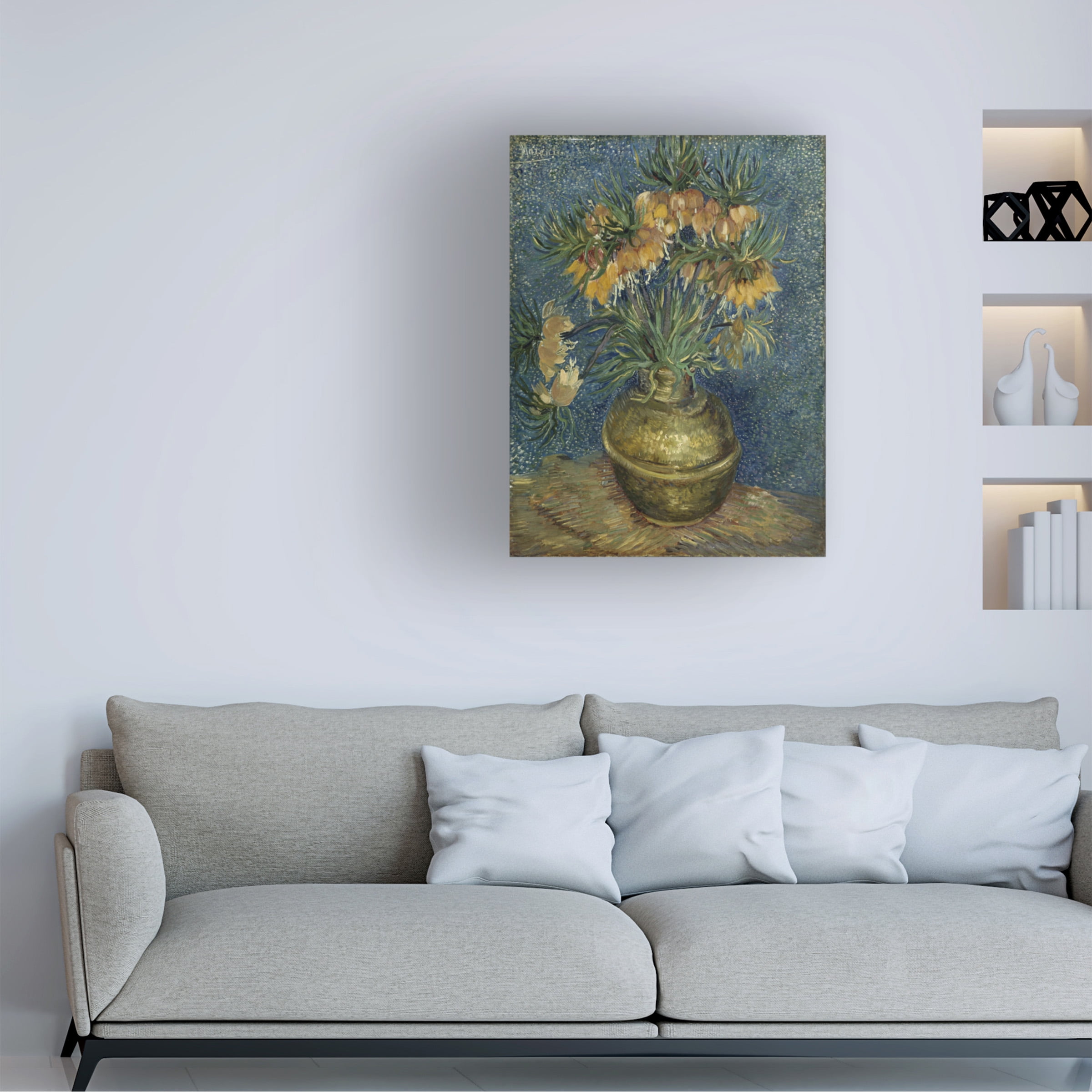 Van Gogh 'Fritillaries In A Copper Vase' Canvas Art