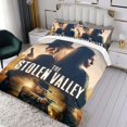 thumbnail image 3 of El valle robado Conjunto de sábanas temático, trío de piezas, cómodo y amigable con la piel, diseño único, regalo de decoración para el hogar para familiares, amigos y fans,173cm *218cm, 3 of 6