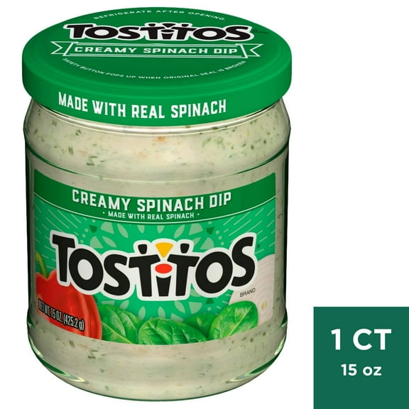 Tostitos Creamy Spinach Dip, 15oz, Pack of 2