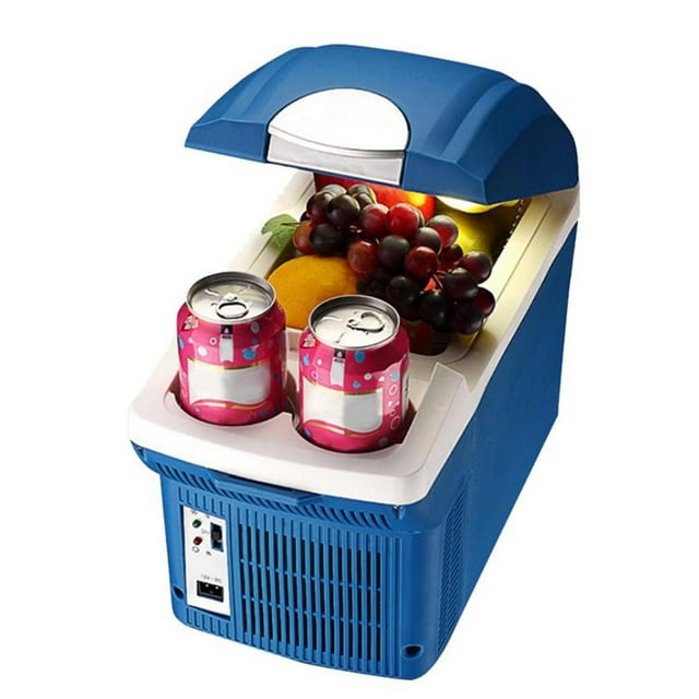 Auto caliente frío portátil eléctrico Cool Box coche Mini refrigerador ligero aislado refrigerador caja contenedor Camping Coolbox 8L 12V CUTICAT Refrigerador portátil