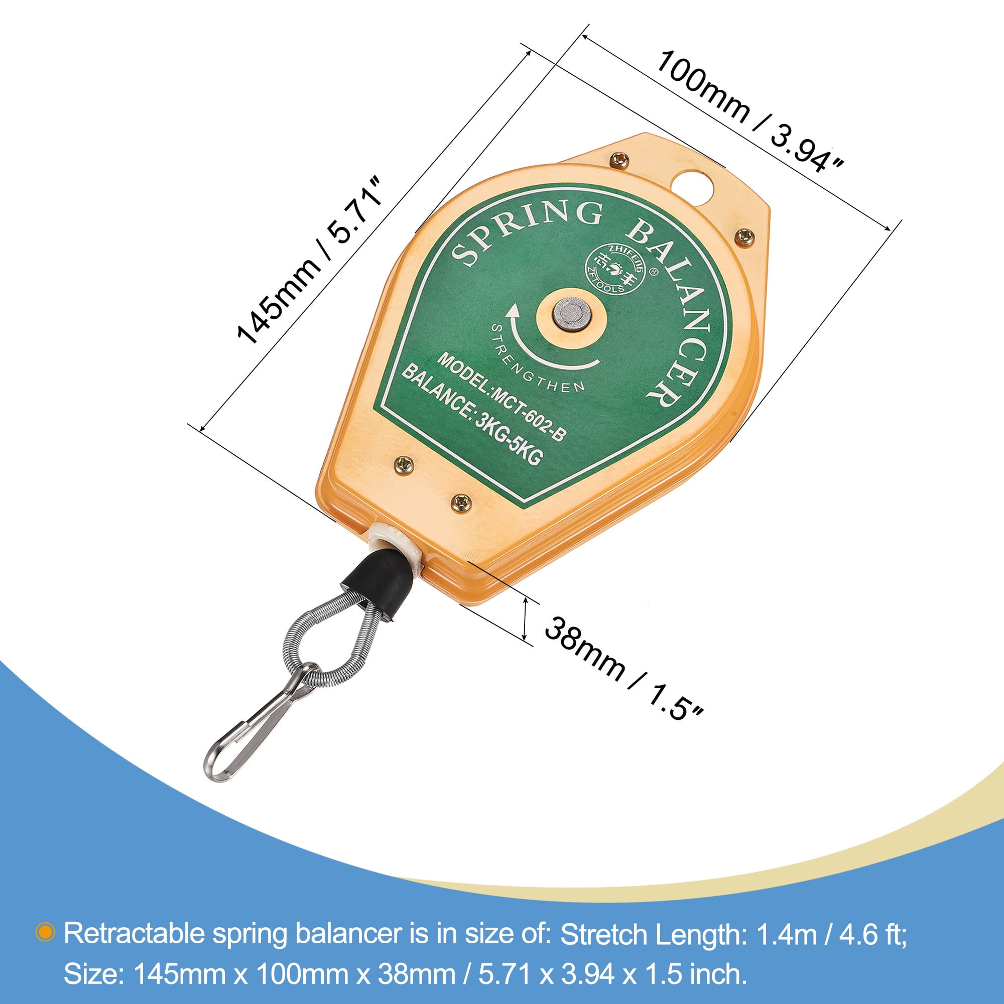 Unique Bargains Retractable Spring Balancer Tool Holder for Assembly-line 6.6 lb -11.02 lb