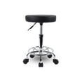 thumbnail image 1 of Silla Taburete VANLIG Negro Altura Ajustable Asiento Rotativo 360° para Consultorio, SPA y Tatuajes, 1 of 6