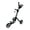 Black/Charcoal, variant on QWIK-FOLD 3 Wheel Push Pull Golf Cart - Foot Brake - ONE Second to Open & Close!