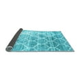 thumbnail image 2 of Ahgly Company Indoor Round Abstract Light Blue Contemporary Area Rugs, 8' Round, 2 of 4