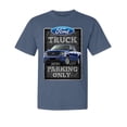 thumbnail image 1 of Wild Bobby, Ford Truck Parking Only Sign Gift for Owners of Ford Trucks, Cars and Trucks, Garment-Dyed Washed Look Short Sleeve Tees, Navy, 2XL, 1 of 3