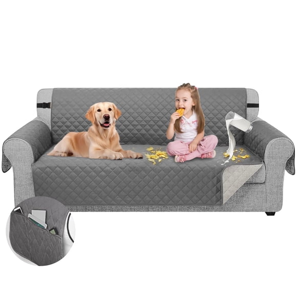 GALASALA Cubre Sillones, Fundas para Sillones Ajustables con Bolsillos Laterales, Forros para Sillones de Sala Impermeable y Antideslizante para Salón, Cubre Sofa Aptas para Hogares Hoteles