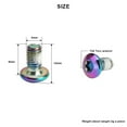 thumbnail image 5 of BIKE DISC BRAKE ROTOR BOLTS SCREWS T25 M5 12PCS RAINBOW TORX MTB ROAD G, 5 of 6
