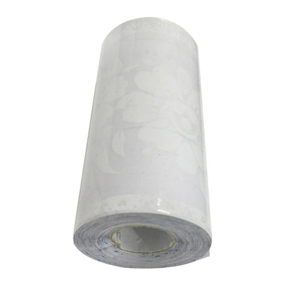 Raindrops Lace Pattern Wallpaper Border Sticker Pretty Waist Line Wall Sticker Waterproof Self Adhesive PVC Wallpaper Border (10cm Width, 10m)