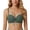 Blackish Green, variant on Push Up Bra for Women Wireless Padded Lace-up Bra | Front Lace-up Cleavage Adjustment Drawstring High Support Convertible Straps for Low-Cut Tops, Party Dresses, Daily Wear