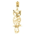 thumbnail image 1 of 10K Yellow Gold Owl Pendant - 32 mm, 1 of 3