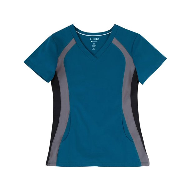 White Cross allure by white cross women's vneck side panel solid scrub top