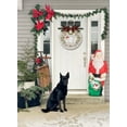 thumbnail image 3 of Joy Christmas Sign Front for Door Decoration, 11 in Round Wood Wreaths Wall Hanging Outdoor, Farmhouse, Porch, for Spring Summer Fall All Seasons Holiday Christmas, 3 of 5