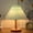 Green #2, variant on Infinitely Dimmable Table Lamp with Umbellate Flaxen Fabric Shade, Solid Wood Base, USB-Powered LED Bedside Light for Bedroom, Living Room, Office, Dorm - 1Pcs