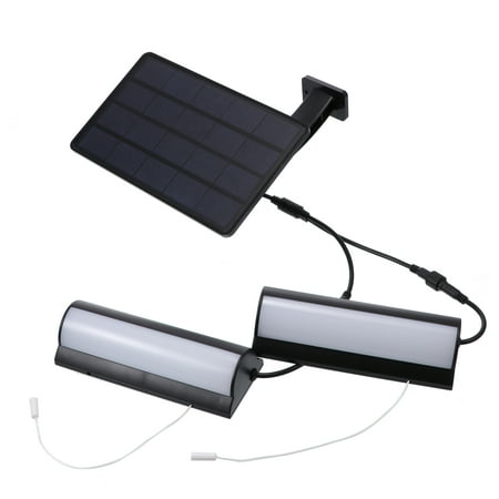 

DTOWER 2 Lamps In/Outdoor Solar Light Separate Solar Powered Shed Light Pendant Light with IP65 Waterproof Pull Cord 3m/9.8ft Extension Cable for Shop Barn Greenhouse
