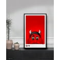 thumbnail image 2 of NJ Devil New Jersey Devils Minimalist Mascot - Art Poster Print, 2 of 2