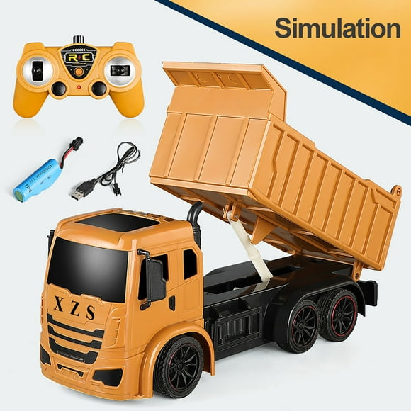 DPTALR 1/24 Remote Control Dump Truck RC Construction Vehicles 2.4G RC Trucks Boys