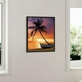 thumbnail image 3 of Nawypu  Beach Canvas Wall Art Beach Sunset Pictures Canvas Artwork Prints Contemporary Ocean Wall Art Decor for Home Living Room Bedroom Decoration Office Framed, 3 of 4