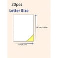 thumbnail image 5 of 20 Sheets, Printable White Sticker Paper, Laser/Inkjet Printing - Matte, Letter Size (8.27" X 11.69"), 5 of 5