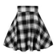 thumbnail image 2 of Inkach Women Pleated Skirt Casual High Waist Mini Skirt Flare A-Line Mini Skirt, 2 of 3