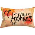 thumbnail image 1 of Mother''s Day Pillow Cover,Happy Mother''s Day Carnation Background Decorative Lumbar Throw Pillow Cover Case Cushion Home Bed Sofa Car Cotton Linen 12x20 Inches, 1 of 1